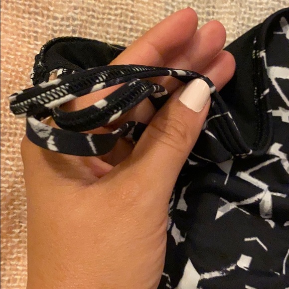 EUC Abercrombie & Fitch Two Piece Black and White Swim Suit - Picture 3 of 10